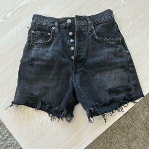 Great condition Agolde black Riley Shorts Size 23